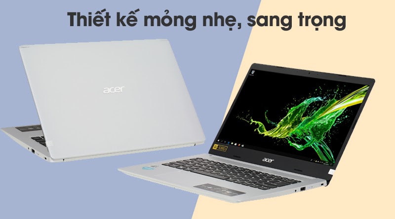 Aspire 5 có thiết kế mỏng nhẹ, sang trọng