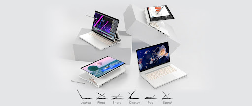 Thiết kế mới của ConceptD cho phép người dùng sử dụng linh hoạt laptop