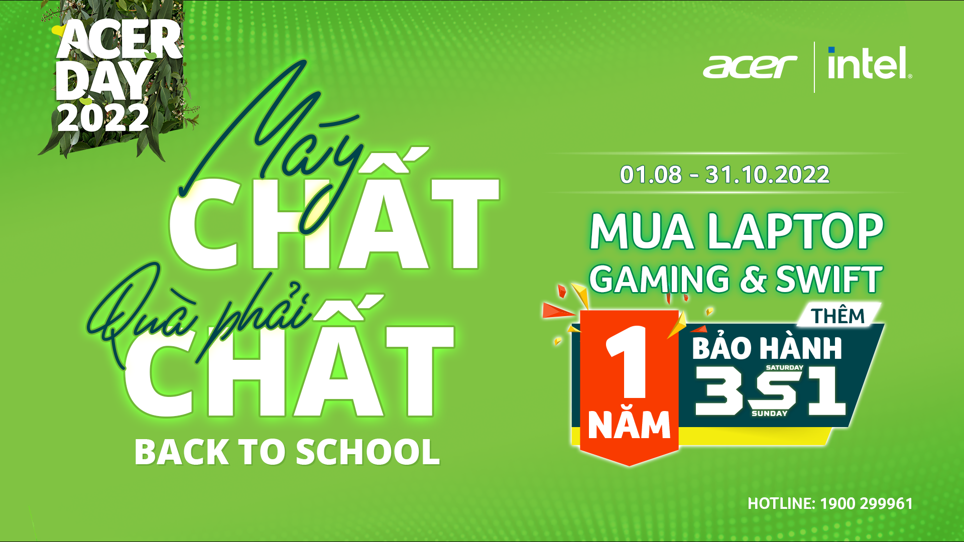 Acer Back To School 2022 - Máy Chất Quà Phải Chất