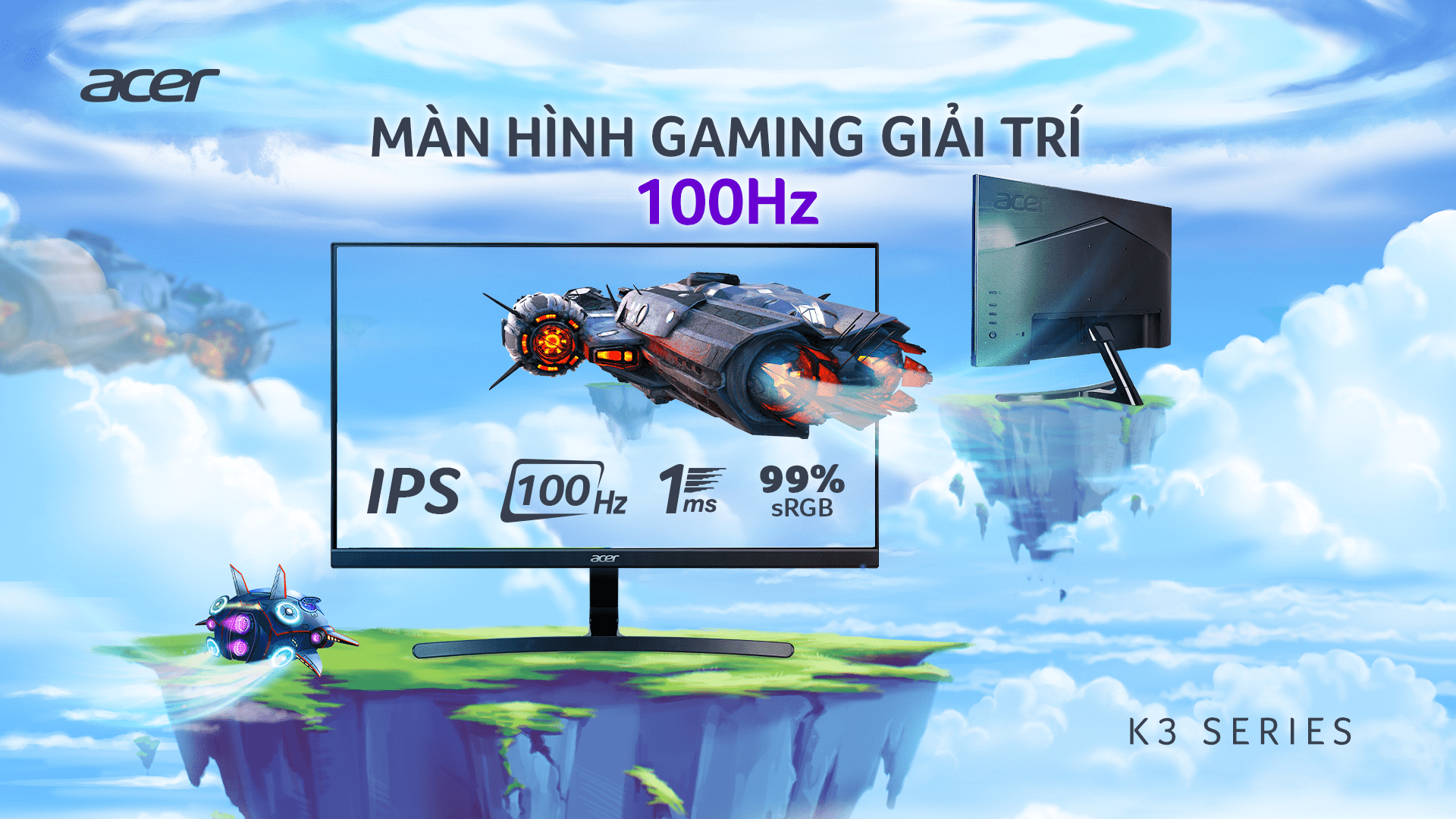 Màn Hình Gaming, Giải Trí 100Hz - K3 Series