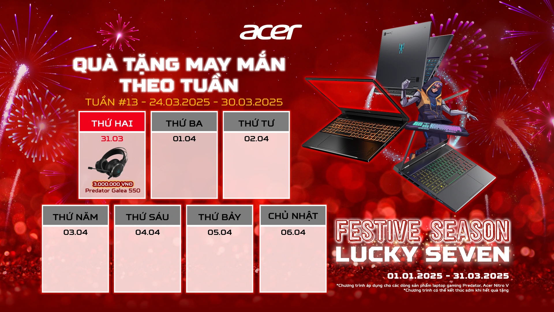 Acer Festive Season - Lucky Seven - Quà Tặng Tuần 14