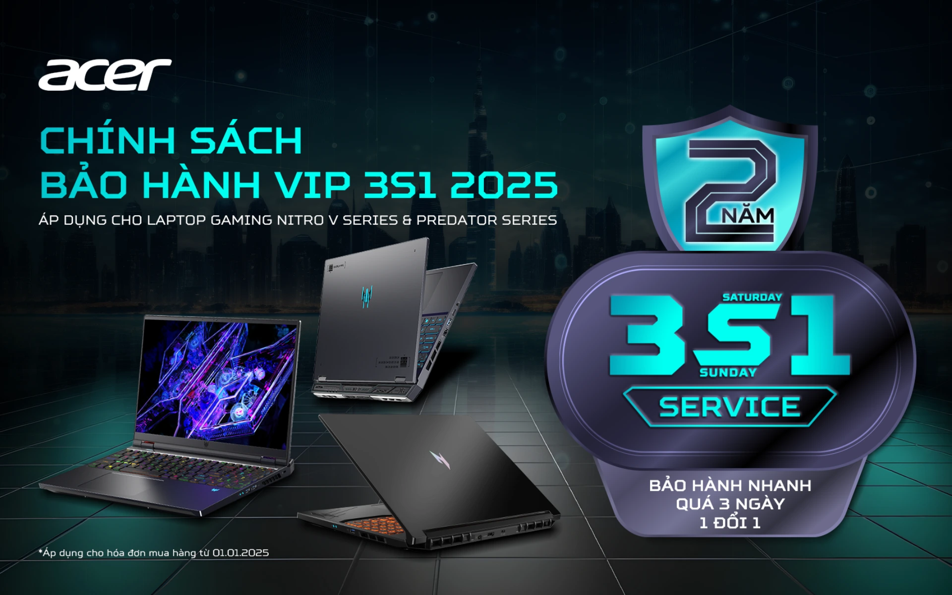 Acer New 3S1 2025 - Bảo Hành 2 Năm - Acer Việt Nam
