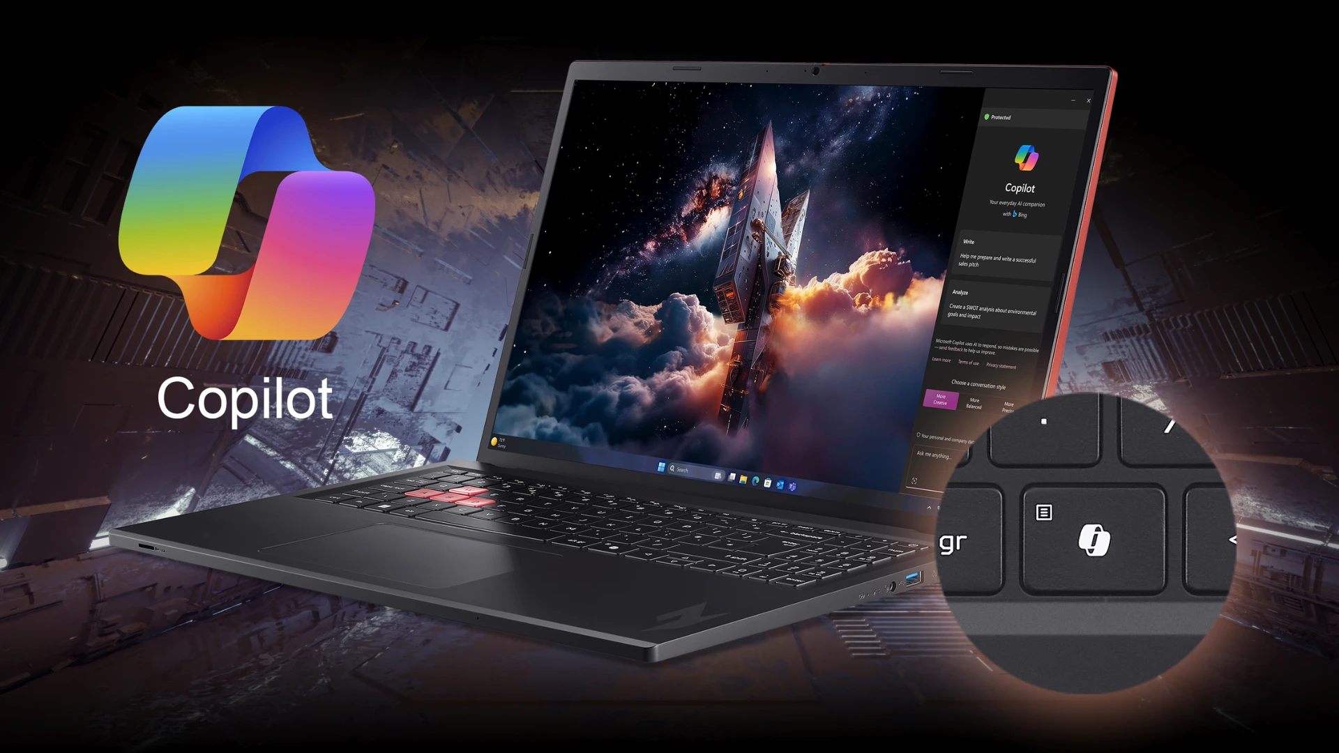 Acer Gaming Nitro Lite 16 NL16-71G - Laptop Gaming Quốc Dân Mỏng Nhẹ 2025 Intel Core Gen 13 RTX 3050 6GB - Acer Việt Nam - 4