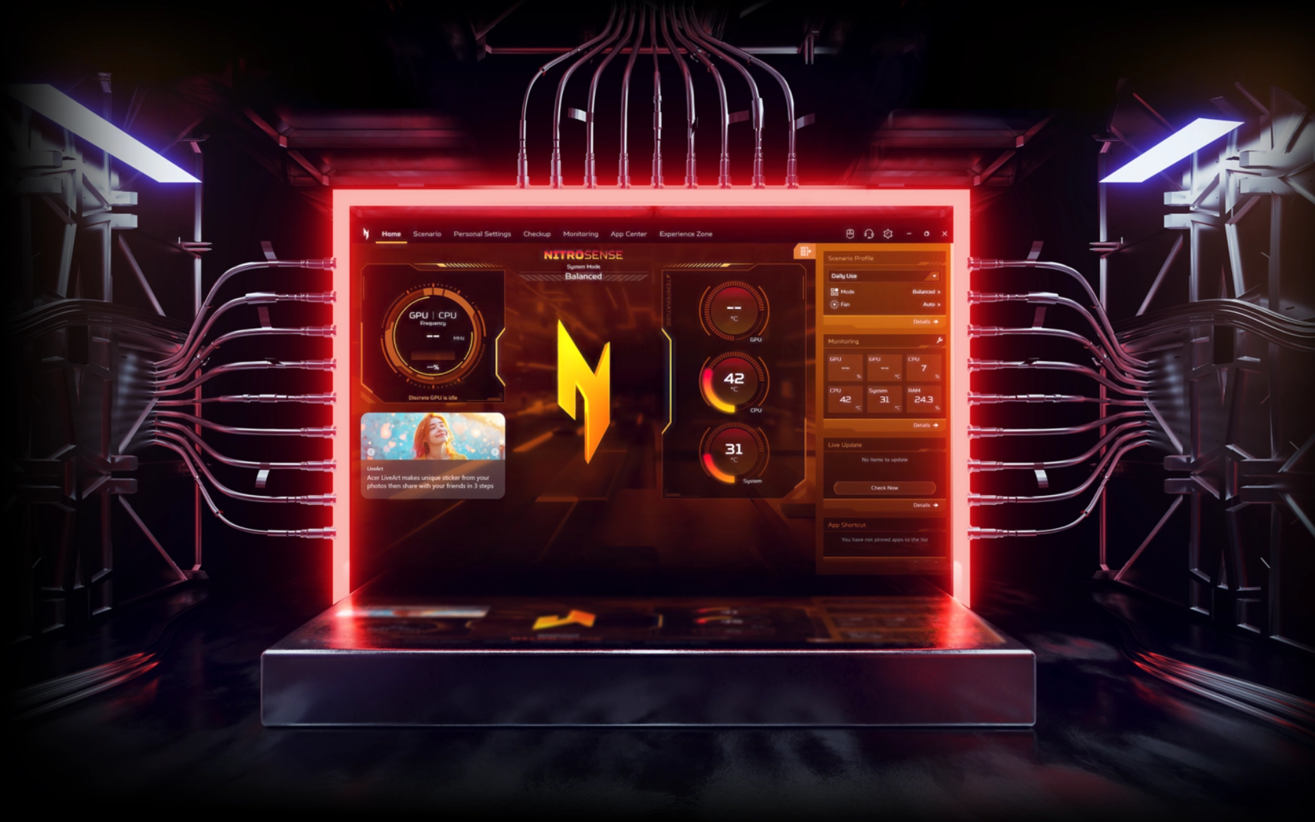 Acer Gaming Nitro V 16S ProPanel ANV16S-61 - Laptop Gaming Quốc Dân 2025 Mỏng Nhẹ Màn Hình 100 sRGB - KSP - 8