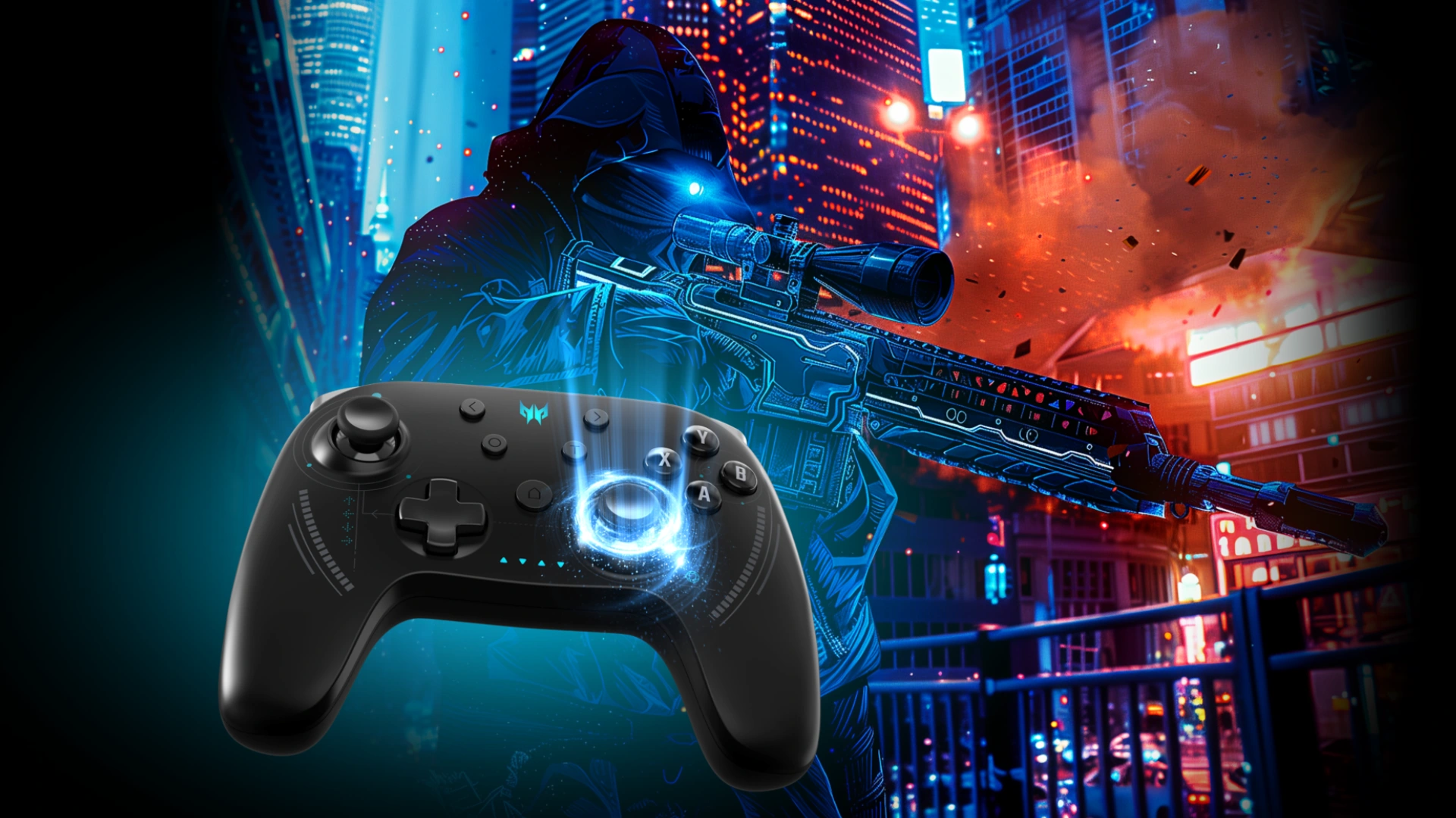 Predator Controller PGR300 - Tay Cầm Gaming Không Dây Cao Cấp Tối Thượng Predator - Acer Việt Nam - 2