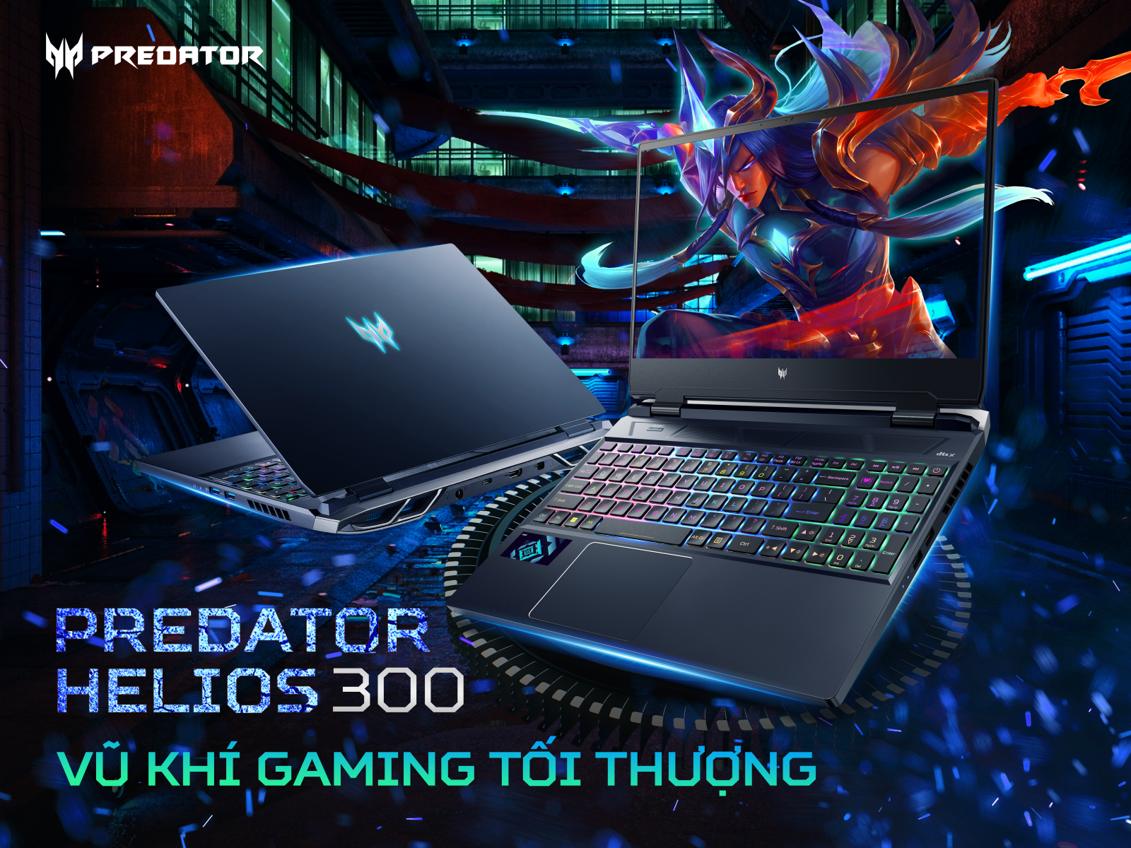 Vũ Khí Gaming Tối Thượng - Laptop Gaming Cao Cấp Cấu Hình Khủng Predator Helios 300 2022